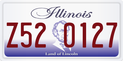 IL license plate Z520127