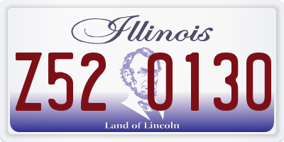 IL license plate Z520130