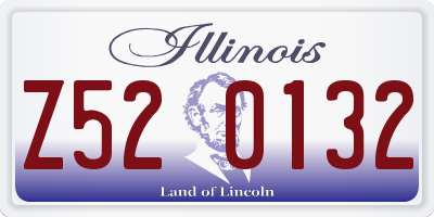 IL license plate Z520132