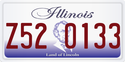 IL license plate Z520133