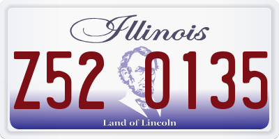 IL license plate Z520135