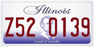 IL license plate Z520139