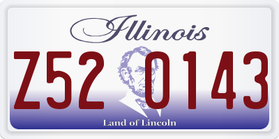 IL license plate Z520143