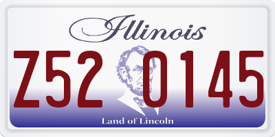 IL license plate Z520145