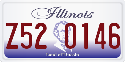 IL license plate Z520146