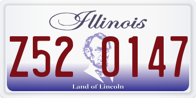 IL license plate Z520147