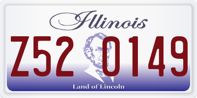 IL license plate Z520149