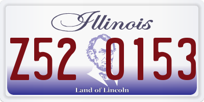 IL license plate Z520153