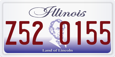 IL license plate Z520155