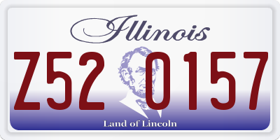 IL license plate Z520157