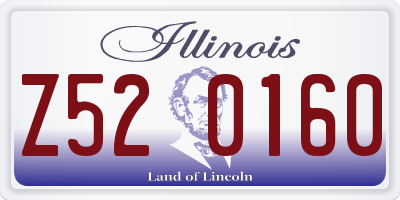 IL license plate Z520160