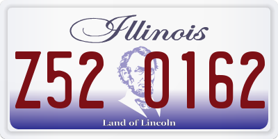 IL license plate Z520162