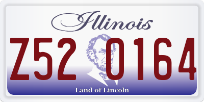 IL license plate Z520164