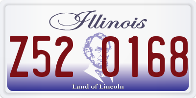 IL license plate Z520168