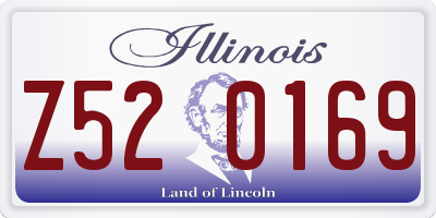 IL license plate Z520169
