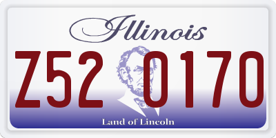 IL license plate Z520170