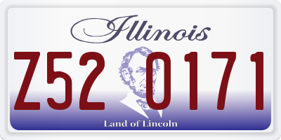 IL license plate Z520171
