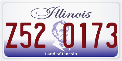 IL license plate Z520173