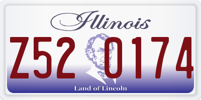 IL license plate Z520174