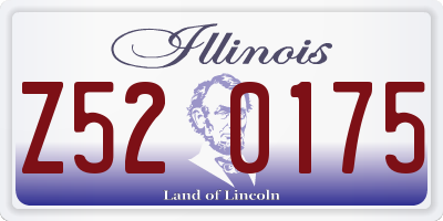 IL license plate Z520175
