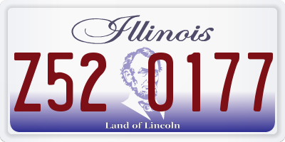 IL license plate Z520177