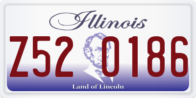 IL license plate Z520186