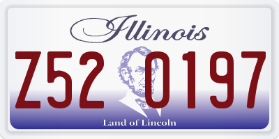 IL license plate Z520197