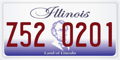 IL license plate Z520201