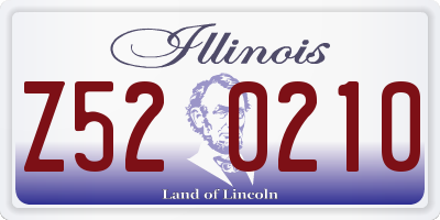 IL license plate Z520210