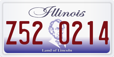 IL license plate Z520214