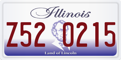IL license plate Z520215