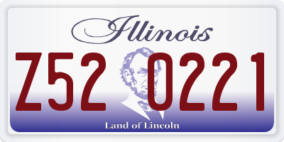 IL license plate Z520221