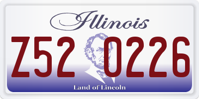 IL license plate Z520226