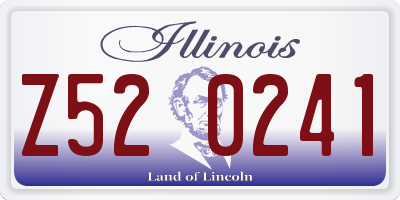 IL license plate Z520241