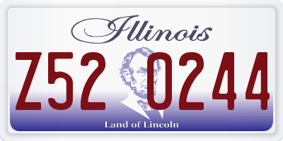 IL license plate Z520244