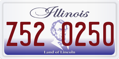 IL license plate Z520250