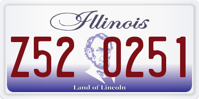 IL license plate Z520251