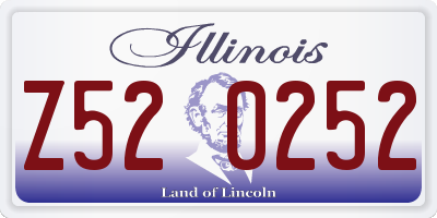 IL license plate Z520252