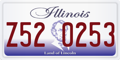 IL license plate Z520253
