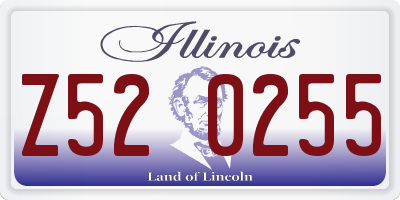 IL license plate Z520255