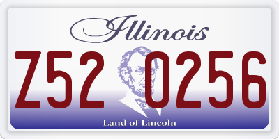 IL license plate Z520256