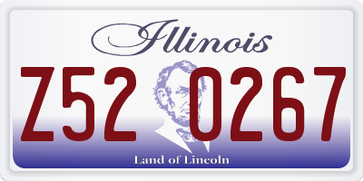 IL license plate Z520267
