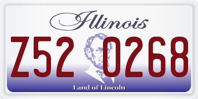 IL license plate Z520268