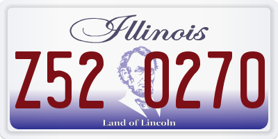 IL license plate Z520270