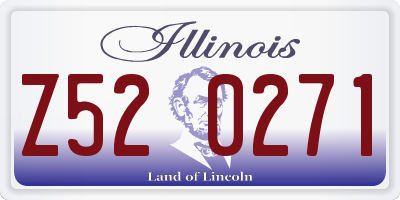 IL license plate Z520271