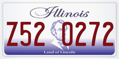 IL license plate Z520272