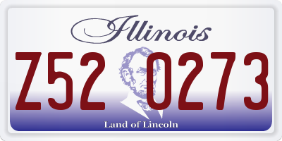 IL license plate Z520273