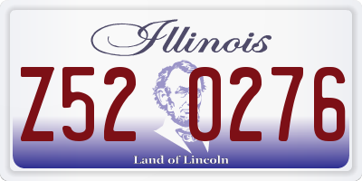 IL license plate Z520276