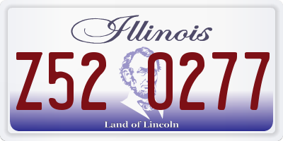 IL license plate Z520277