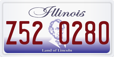 IL license plate Z520280